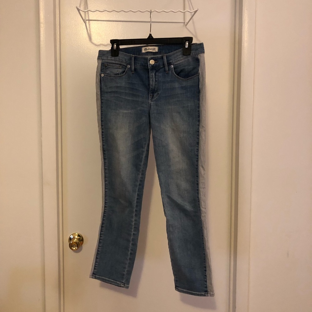 Madewell Skinny Tuxedo Stripe Jeans